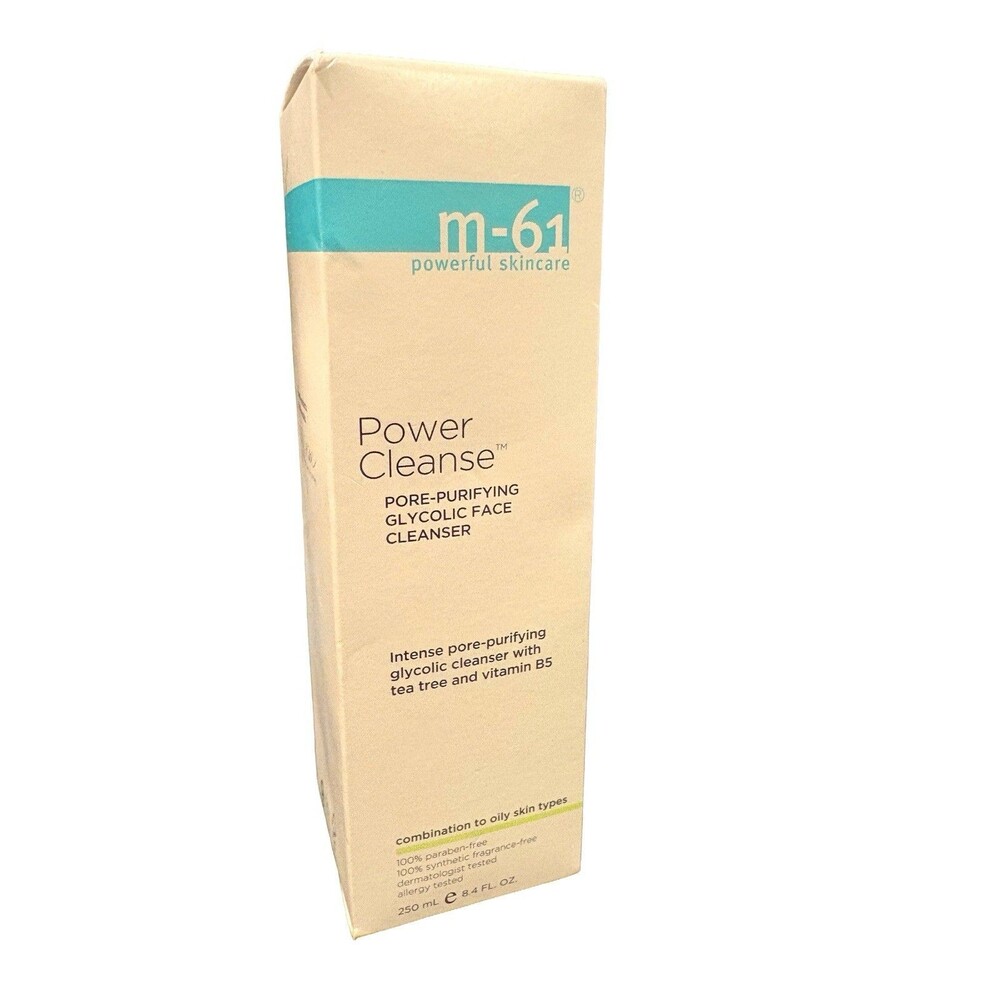 m-61 Power Cleanse | Pore-Purifying Glycolic Cleanser 8.4 Fl Oz *NIB*